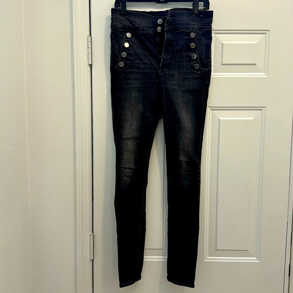Express super high-rise denim
